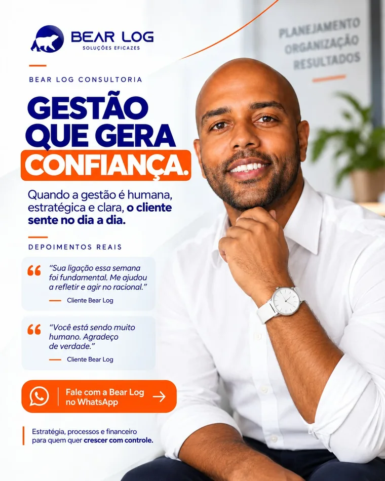Julio Silva, consultor da Bear Log: gestão que gera confiança